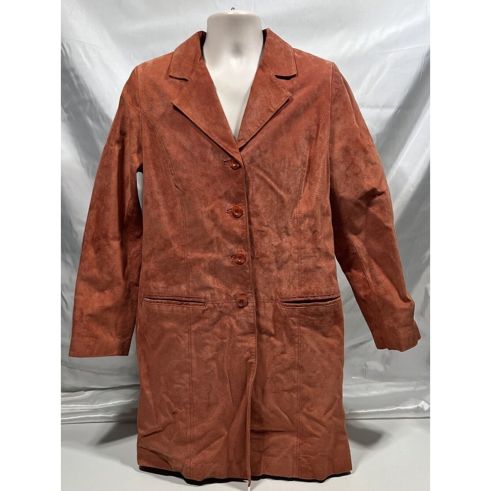 Dialogue Women Genuine Leather‎ Coat Size M
